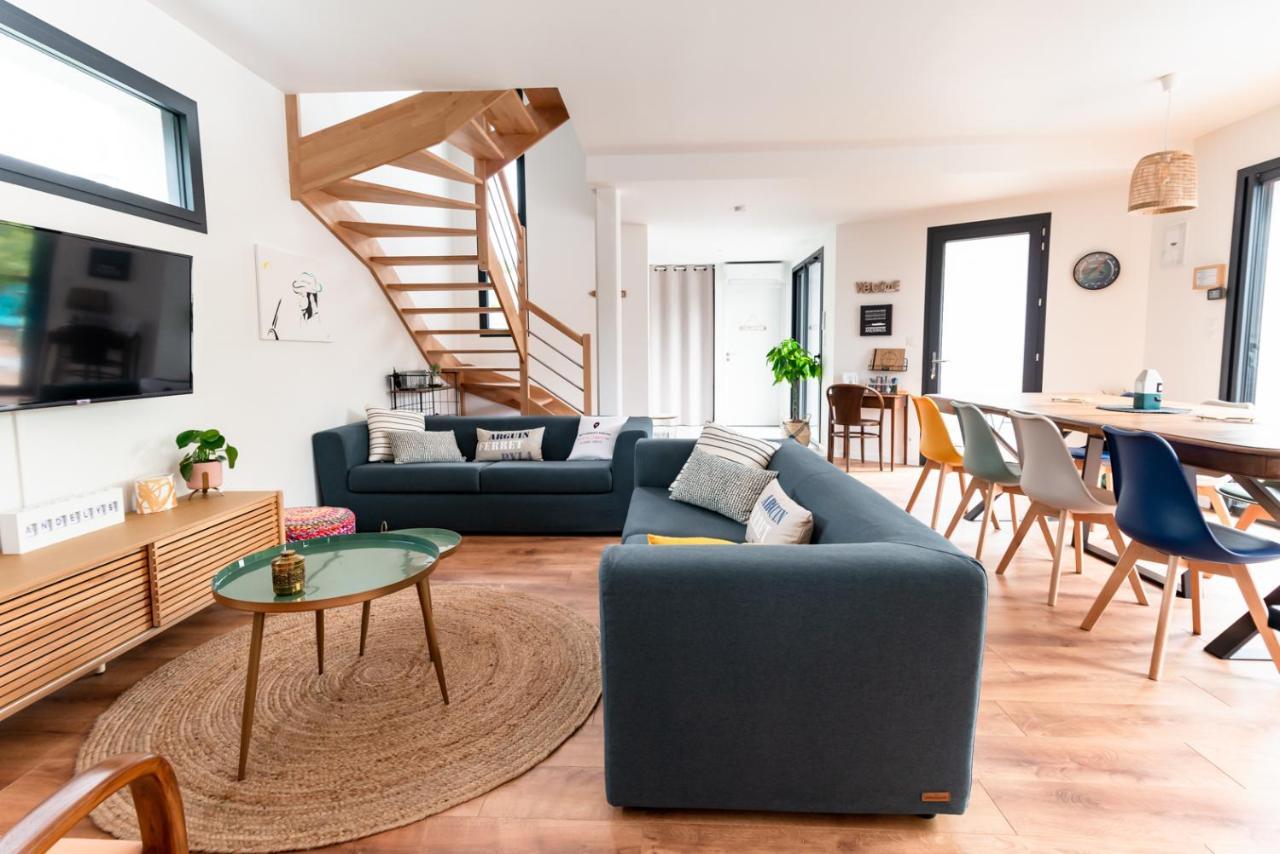 Frenchyhomes☆Villadeluxe☆Plage☆Piscine アンデルノ・レ・バン エクステリア 写真