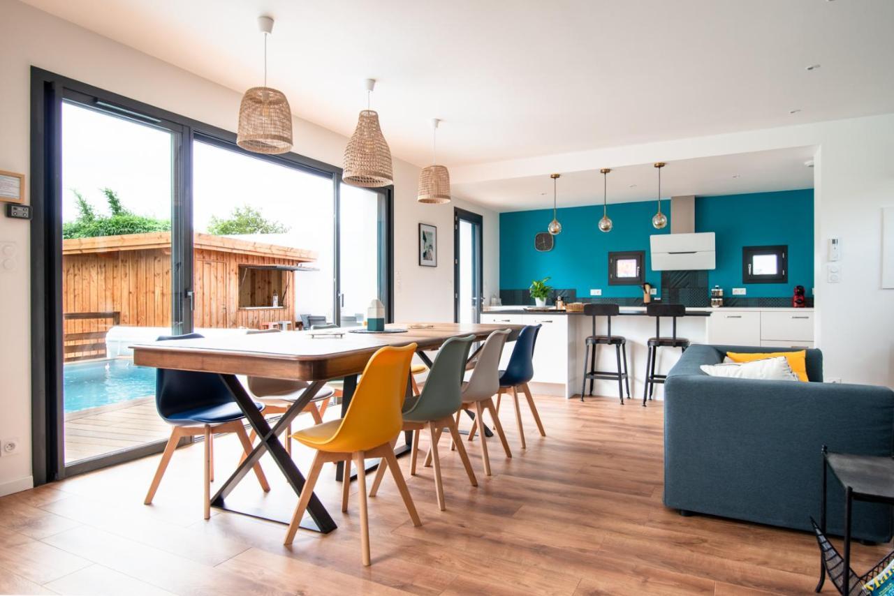 Frenchyhomes☆Villadeluxe☆Plage☆Piscine アンデルノ・レ・バン エクステリア 写真