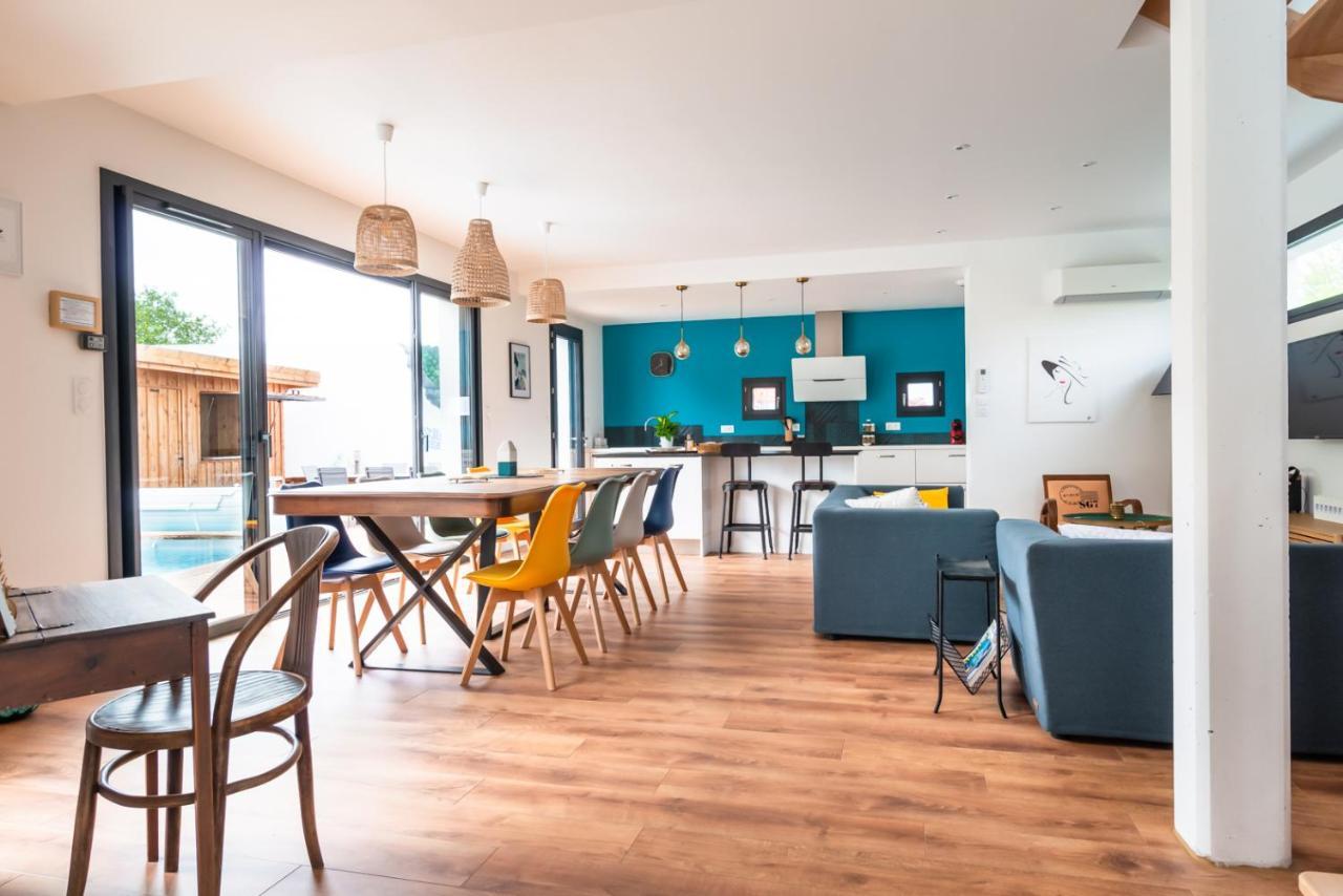Frenchyhomes☆Villadeluxe☆Plage☆Piscine アンデルノ・レ・バン エクステリア 写真
