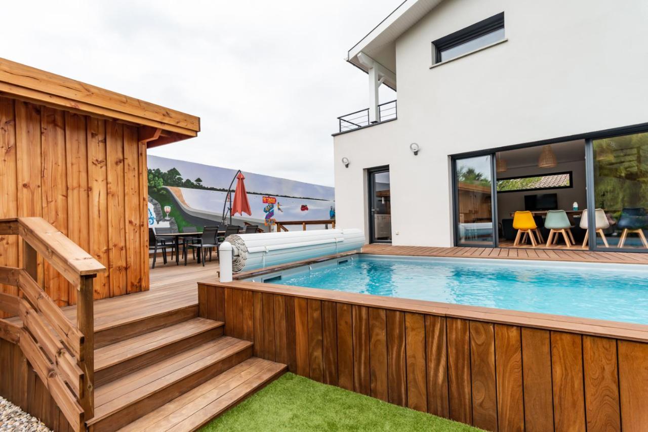 Frenchyhomes☆Villadeluxe☆Plage☆Piscine アンデルノ・レ・バン エクステリア 写真