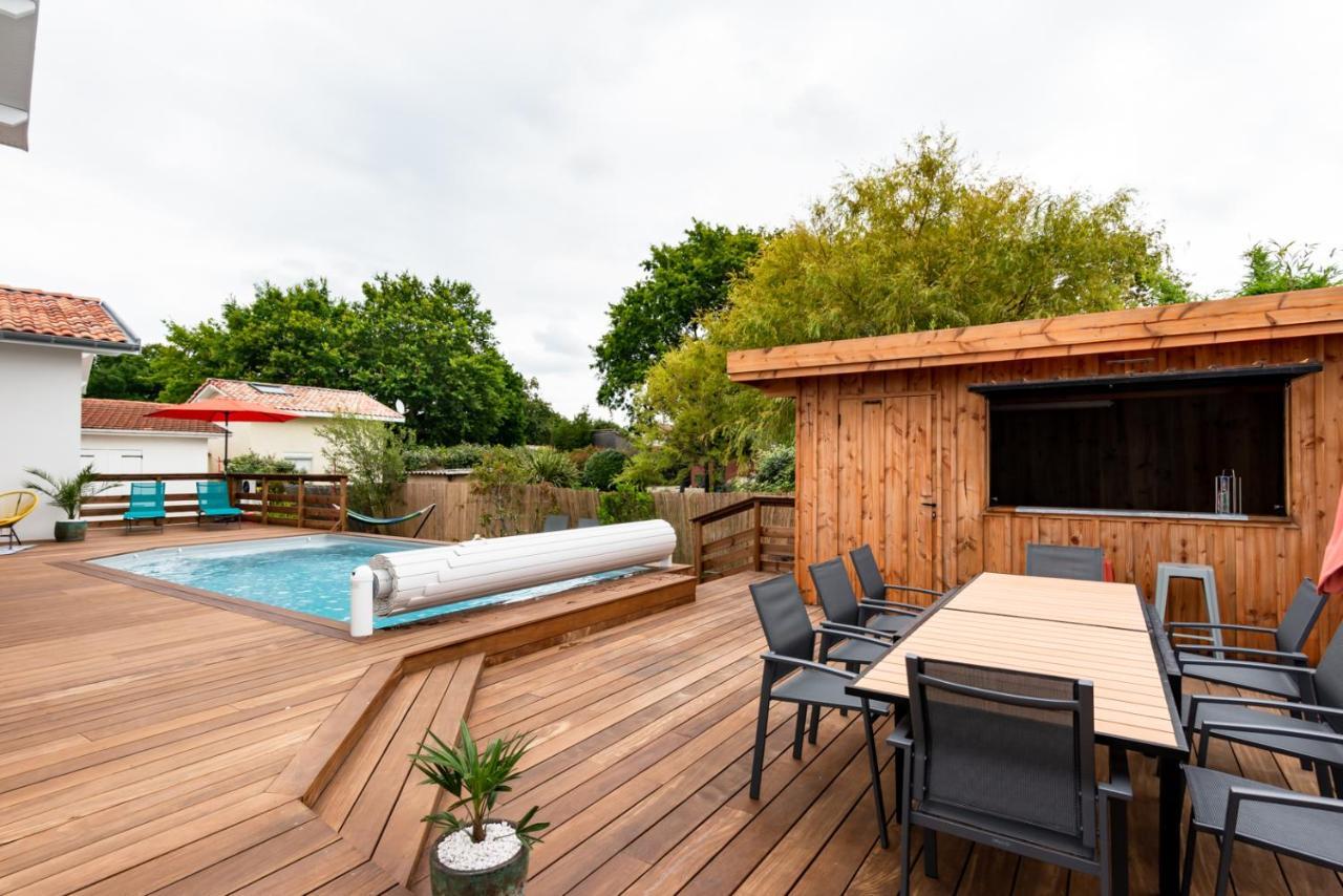 Frenchyhomes☆Villadeluxe☆Plage☆Piscine アンデルノ・レ・バン エクステリア 写真