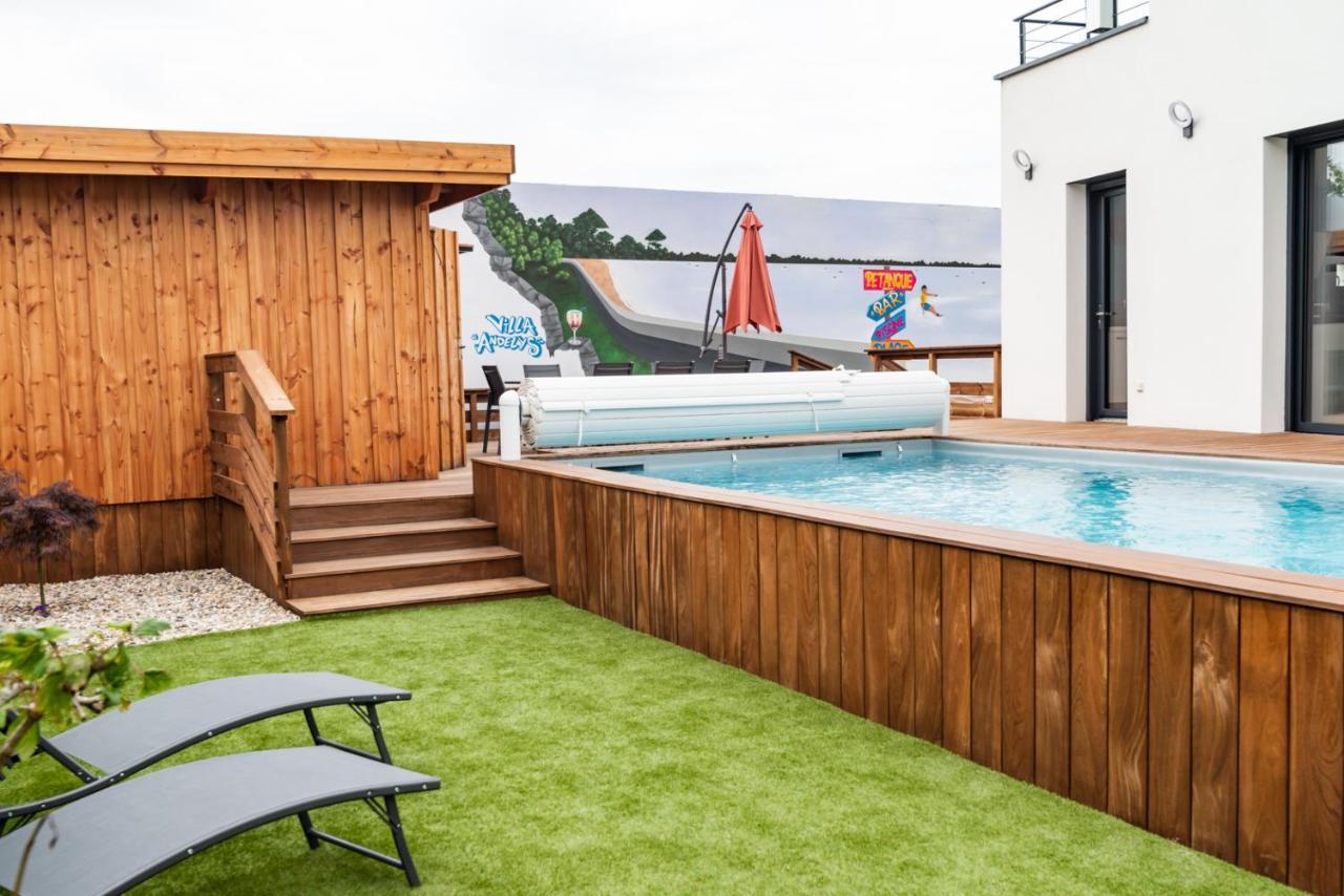 Frenchyhomes☆Villadeluxe☆Plage☆Piscine アンデルノ・レ・バン エクステリア 写真