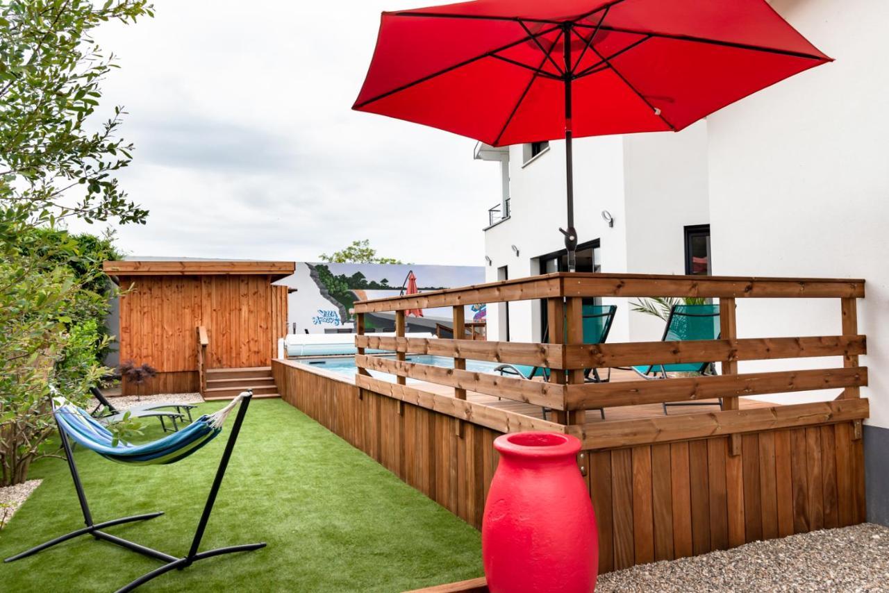 Frenchyhomes☆Villadeluxe☆Plage☆Piscine アンデルノ・レ・バン エクステリア 写真